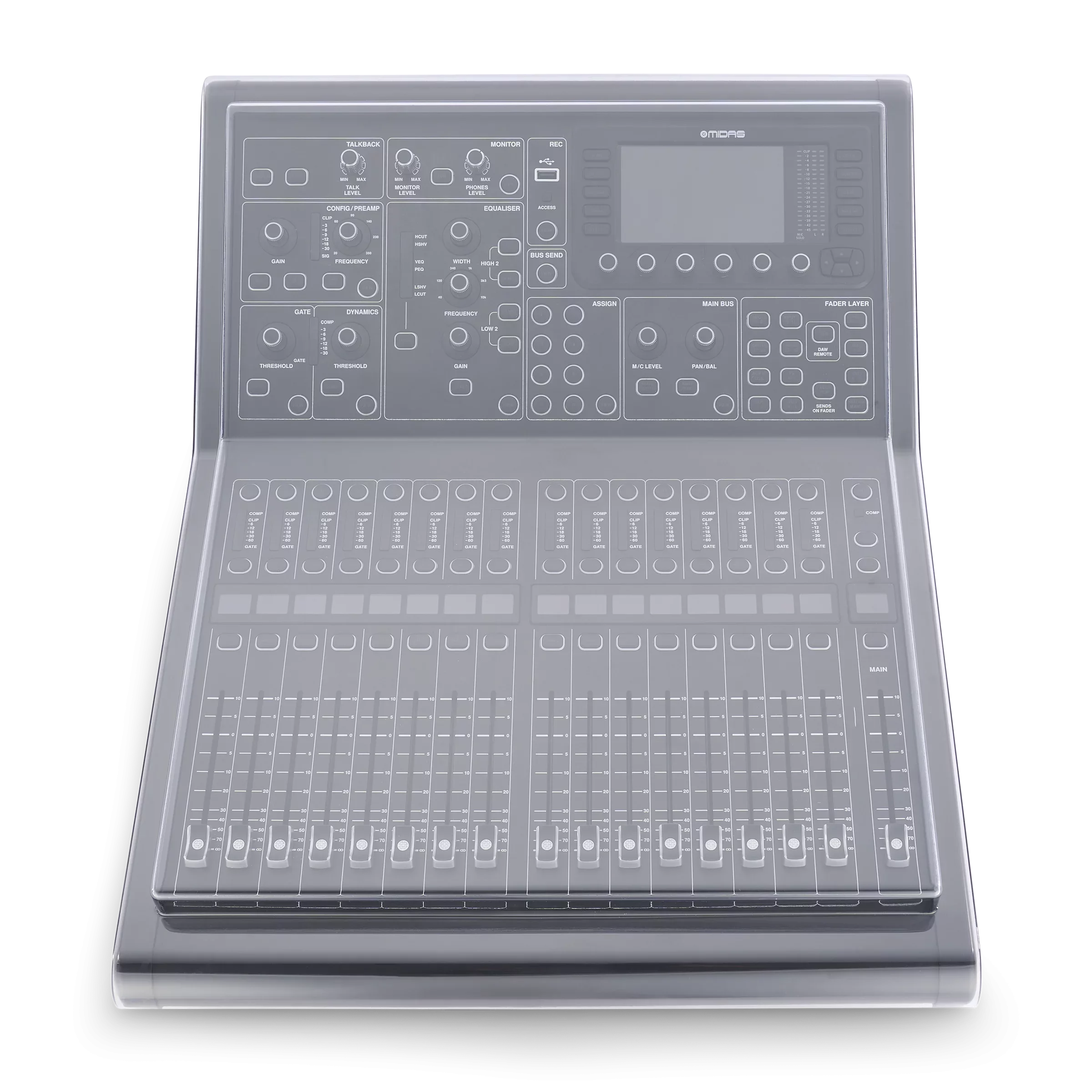 Midas M32R / M32R LIVE cover - Decksaver Midas M32R / M32R LIVE cover - Decksaver